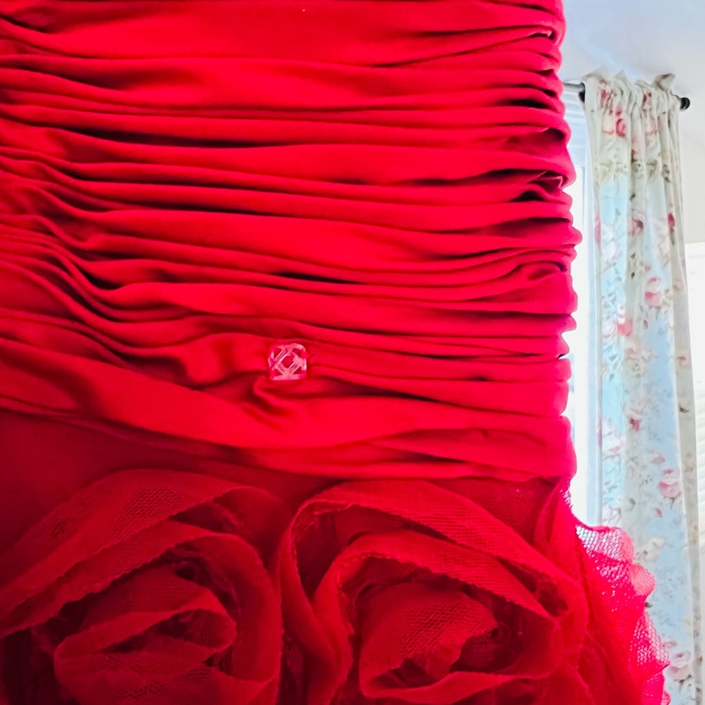 SHERRI HILL Prom | Gala | Quinceañera |Wedding | size 10 fits like 6 Red - Picture 8 of 14